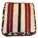 Marokkaanse Boujaad / kelim poef - multicolor rood