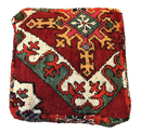 Marokkaanse Boujaad / kelim poef - multicolor rood