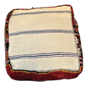 Marokkaanse Boujaad / kelim poef - multicolor rood