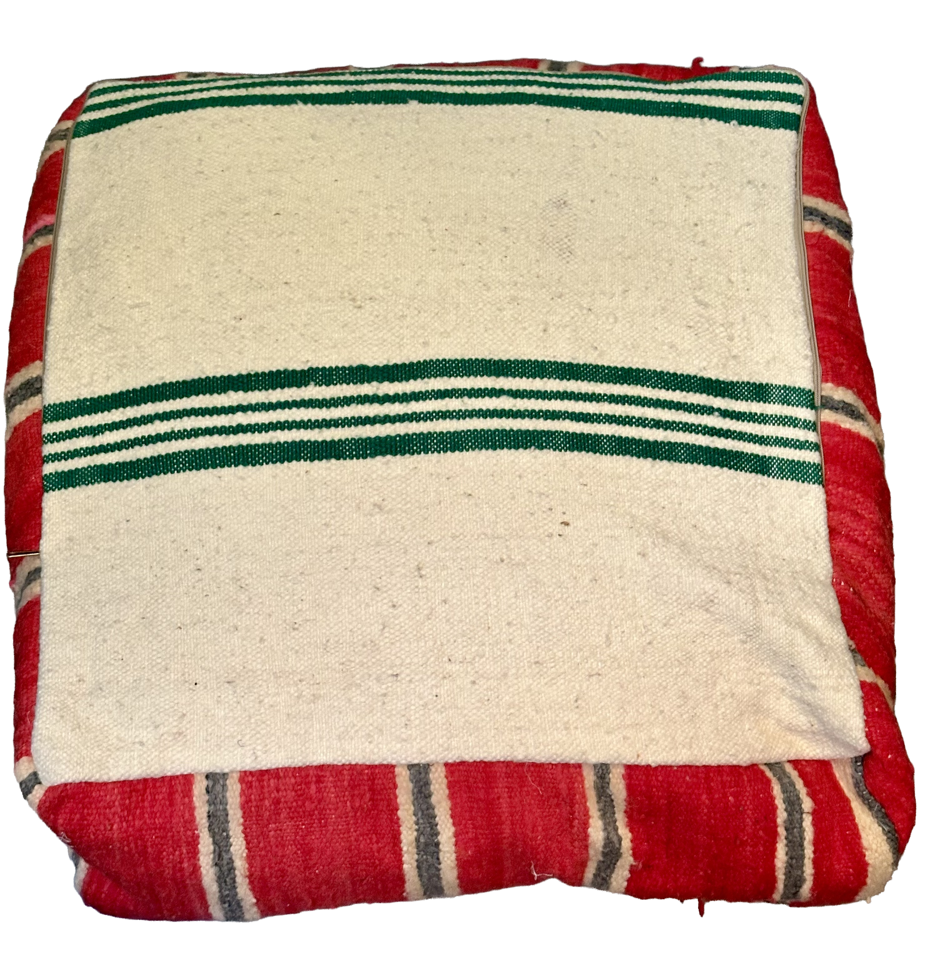 Marokkaanse Berber / kelim poef - multicolor - mix patronen