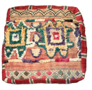 Marokkaanse Berber / kelim poef - multicolor - mix patronen