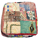 Marokkaanse Boujaad / kelim poef - multicolor + mixpatronen