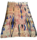 Marokkaans Boujaad vloerkleed  - roze met patronen - 244 x 154 cm