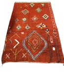 Marokkaans Boujaad vloerkleed - oranje/rood - 247 x 170 cm