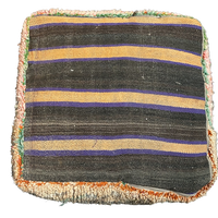 Marokkaanse Boujaad / kelim poef - multicolor + ster