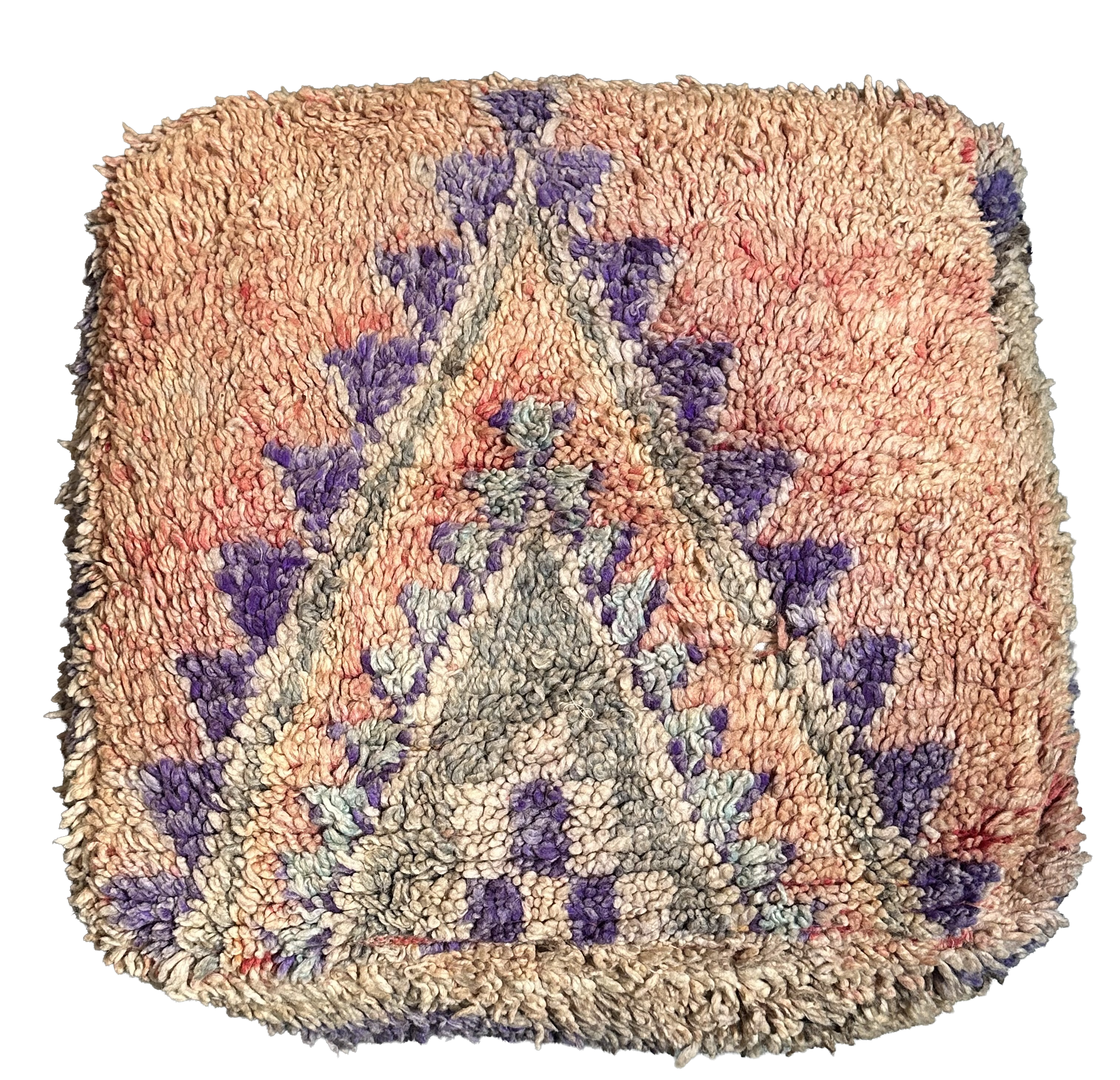 Marokkaanse Boujaad / kelim poef - multicolor