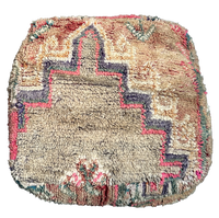 Marokkaanse Boujaad / kelim poef - multicolor