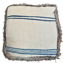Marokkaanse Boujaad / kelim poef - roze + blauw mix