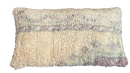 Marokkaans kussen - nude + paars - 65 x 35 cm