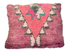 Marokkaans kussen - paars + roze mix - 50 x 40 cm