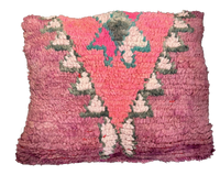 Marokkaans kussen - paars + roze mix - 50 x 40 cm