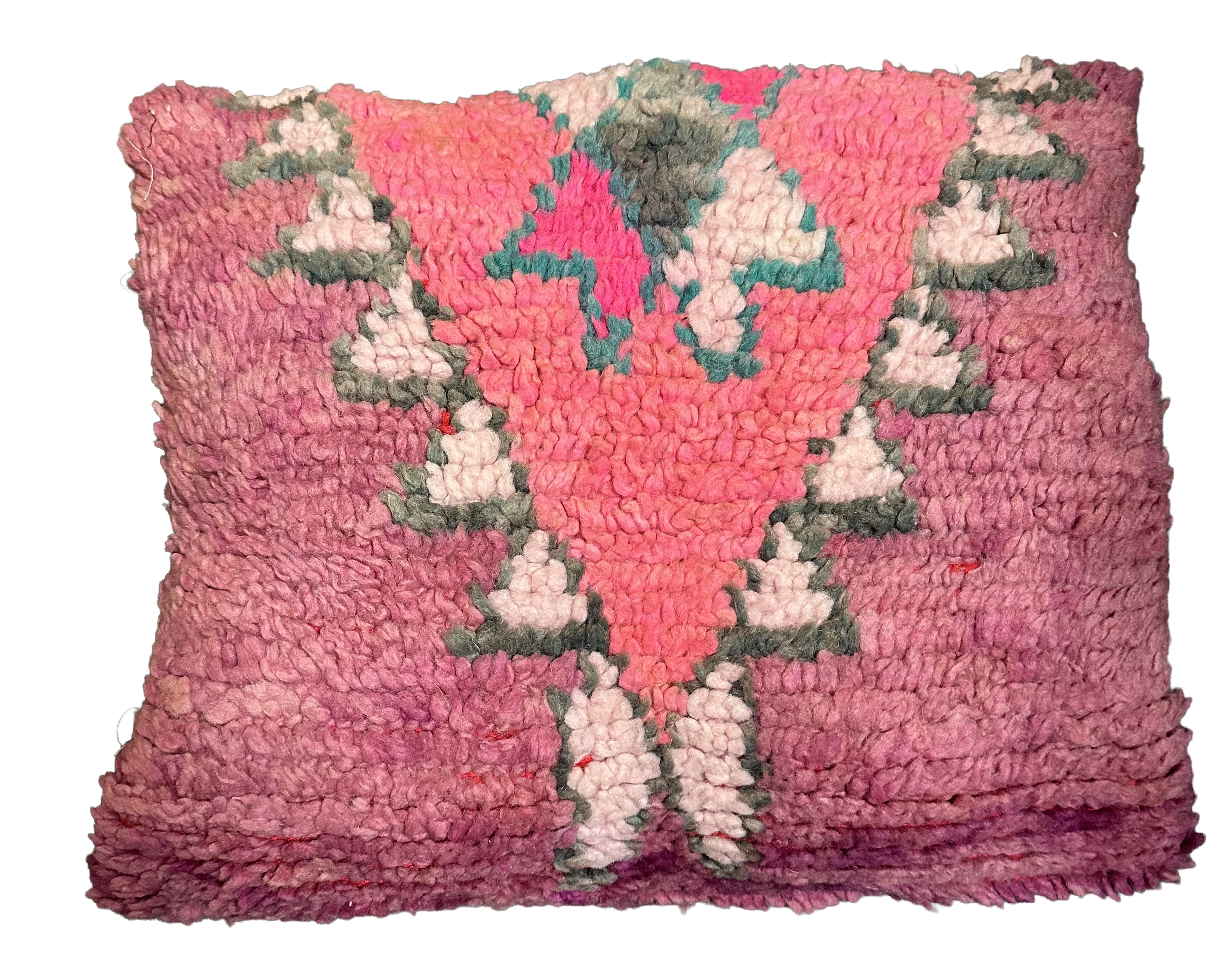 Marokkaans kussen - paars + roze mix - 50 x 40 cm