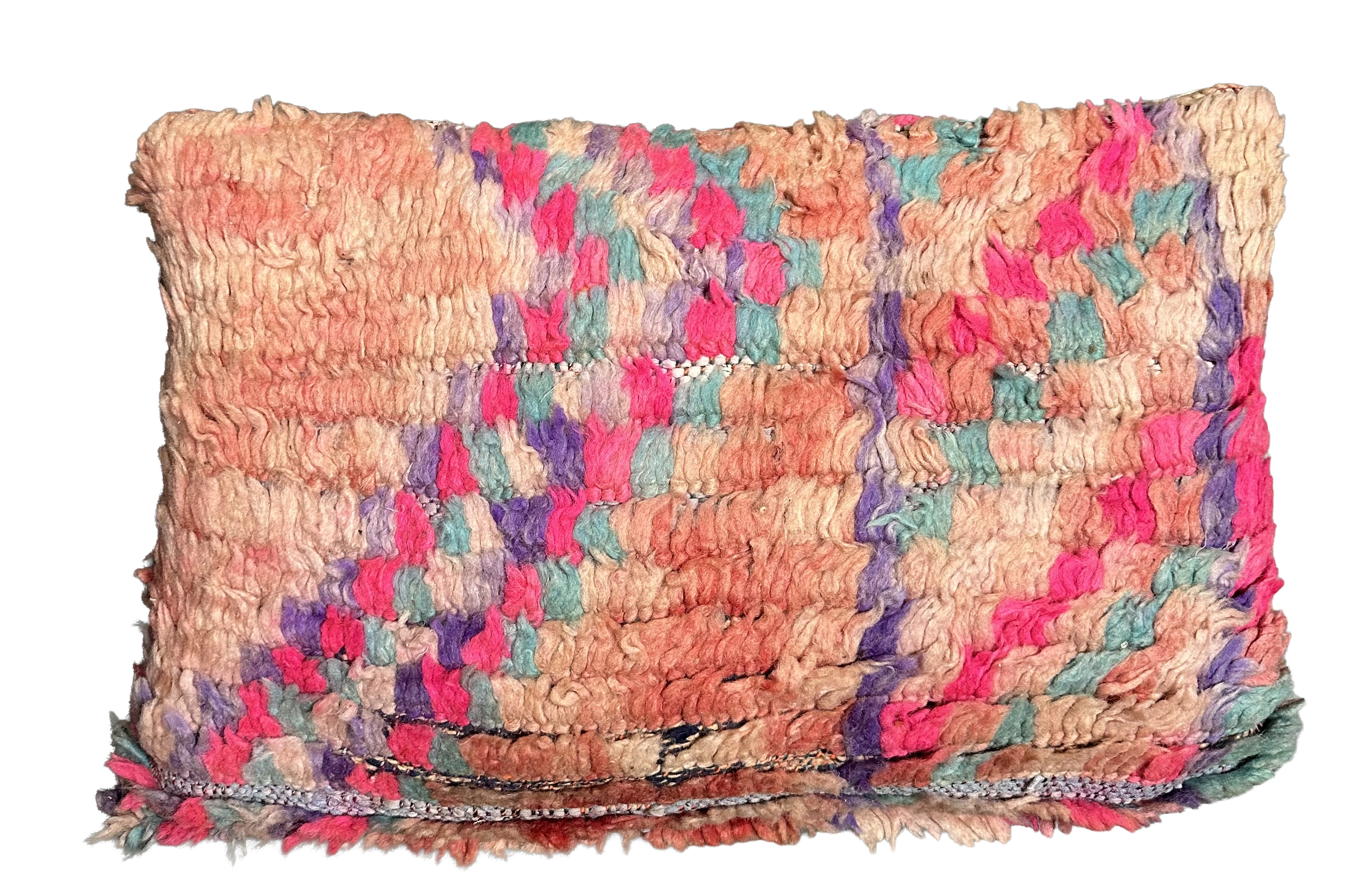 Marokkaans kussen - multi roze mix - 60 x 35 cm