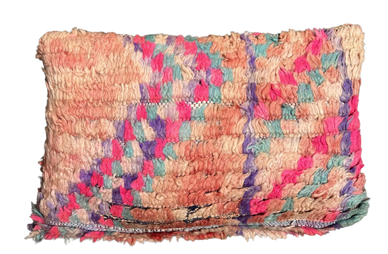 Marokkaans kussen - multi roze mix - 60 x 35 cm