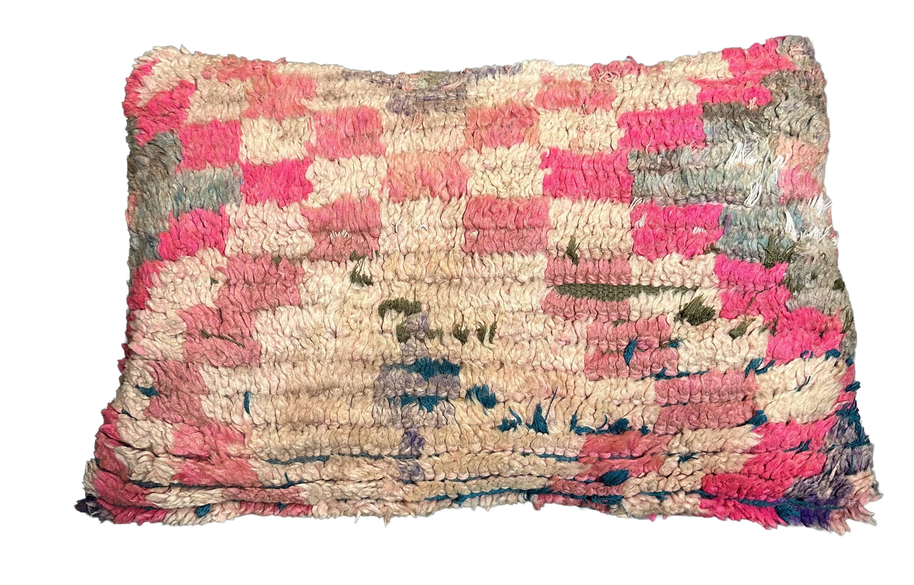 Marokkaans kussen - multi roze mix - 60 x 40 cm