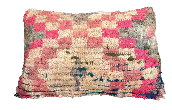 Marokkaans kussen - multi roze mix - 60 x 40 cm