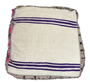 Marokkaanse Boujaad / kelim poef - roze + blauw mix