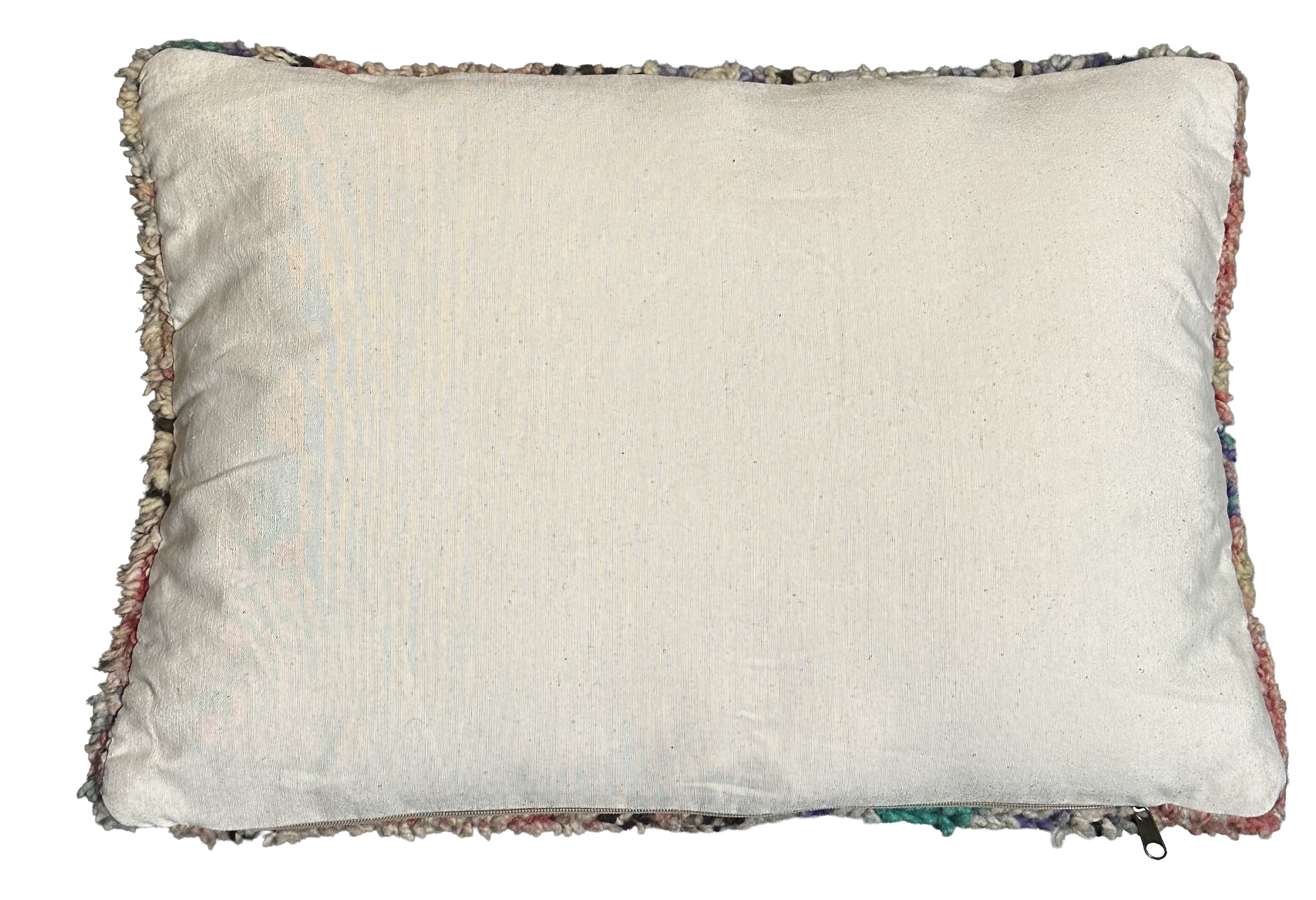 Marokkaans kussen - nude + multicolor mix - 60 x 40 cm