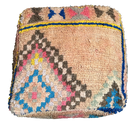 Marokkaanse Boujaad / kelim poef - multicolor