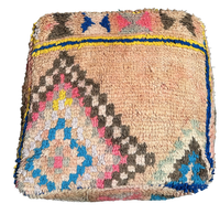 Marokkaanse Boujaad / kelim poef - multicolor