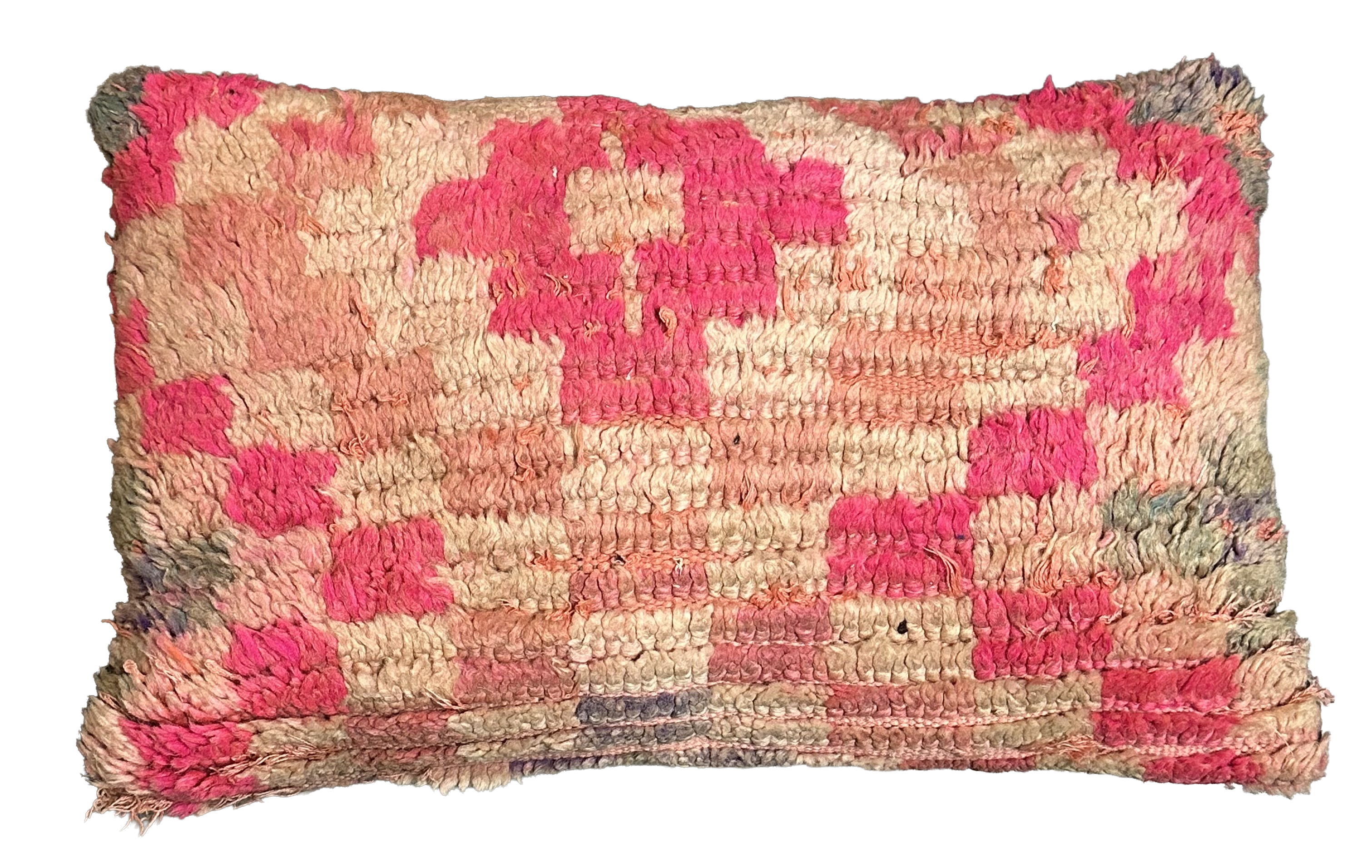 Marokkaans kussen - nude + multicolor mix - 60 x 40 cm