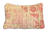 Marokkaans kussen - warm oranje + rood mix - 45 x 30 cm