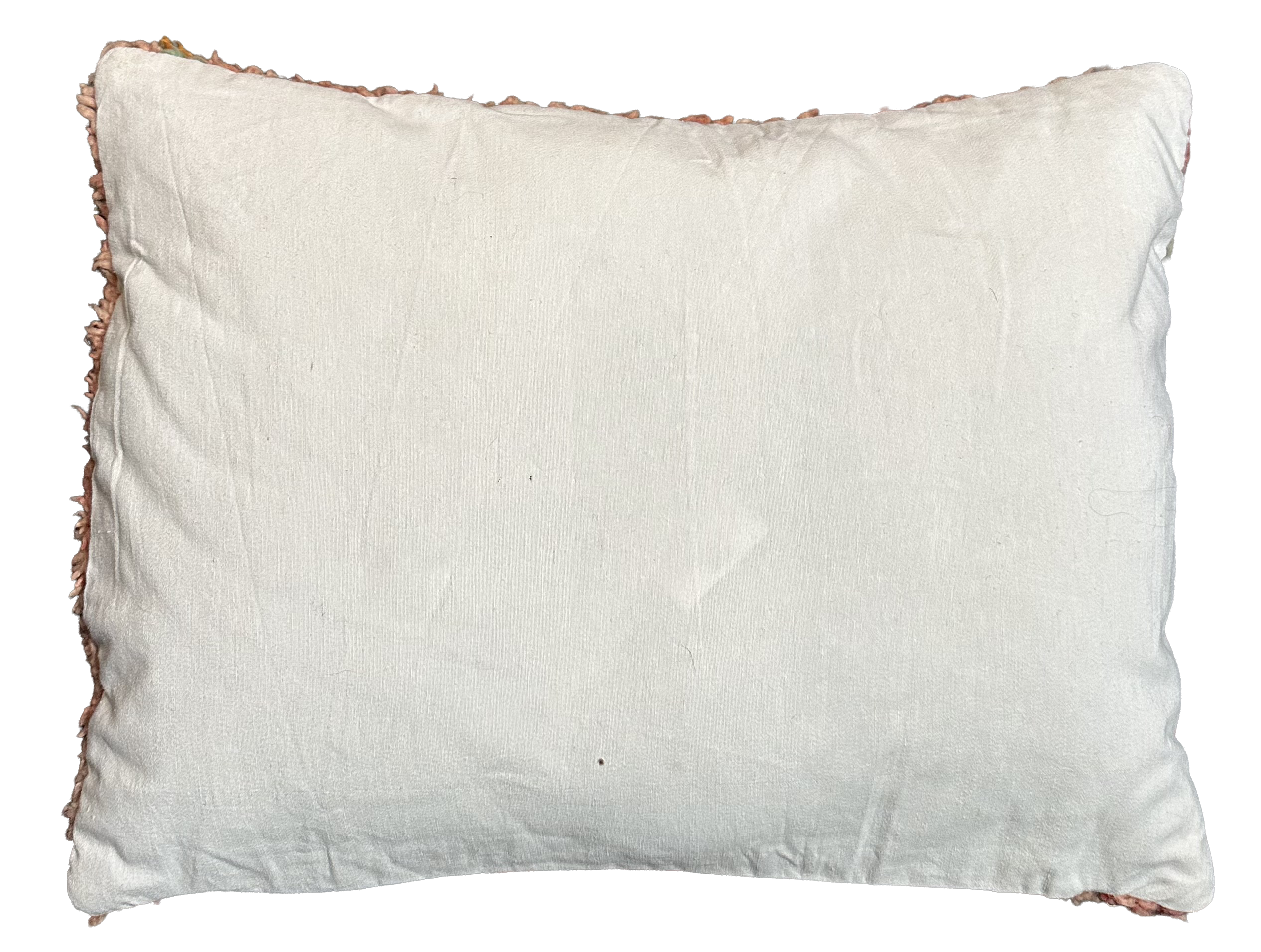 Marokkaans kussen - warm oranje + rood mix - 55 x 40 cm