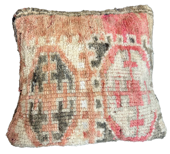 Marokkaans kussen - oranje mix - 45 x 40 cm