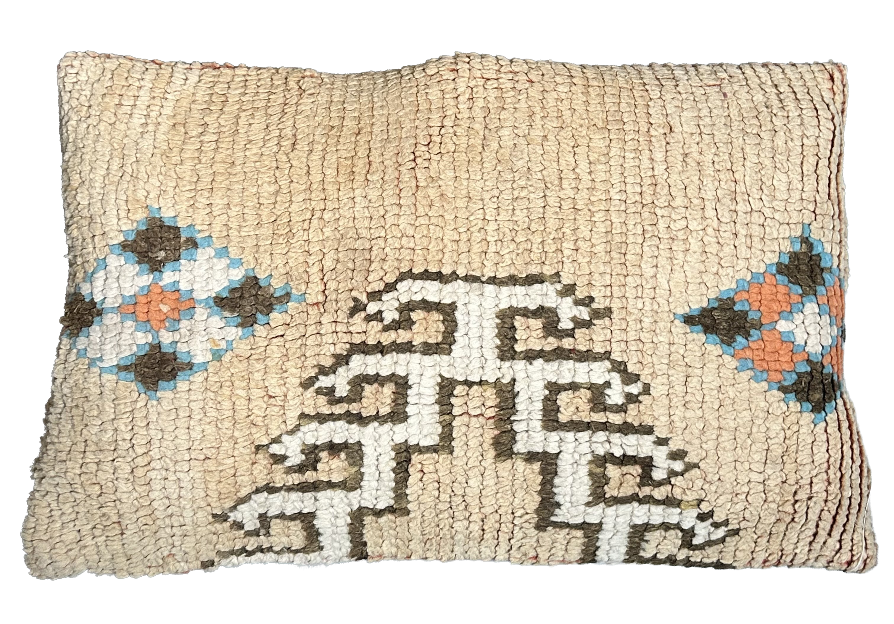 Marokkaans kussen - nude mix - 60 x 35 cm
