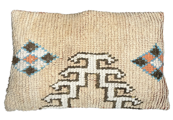 Marokkaans kussen - nude mix - 60 x 35 cm