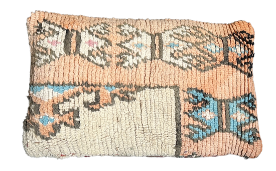 Marokkaans kussen - nude mix - 60 x 35 cm