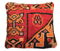 Marokkaans kussen - rood mix - 45 x 40 cm