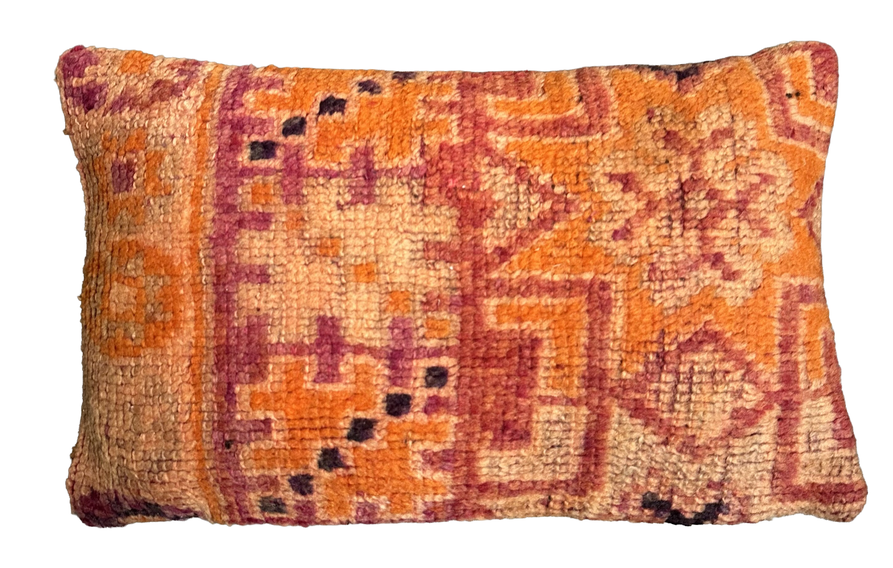 Marokkaans kussen - oranje mix - 60 x 35 cm