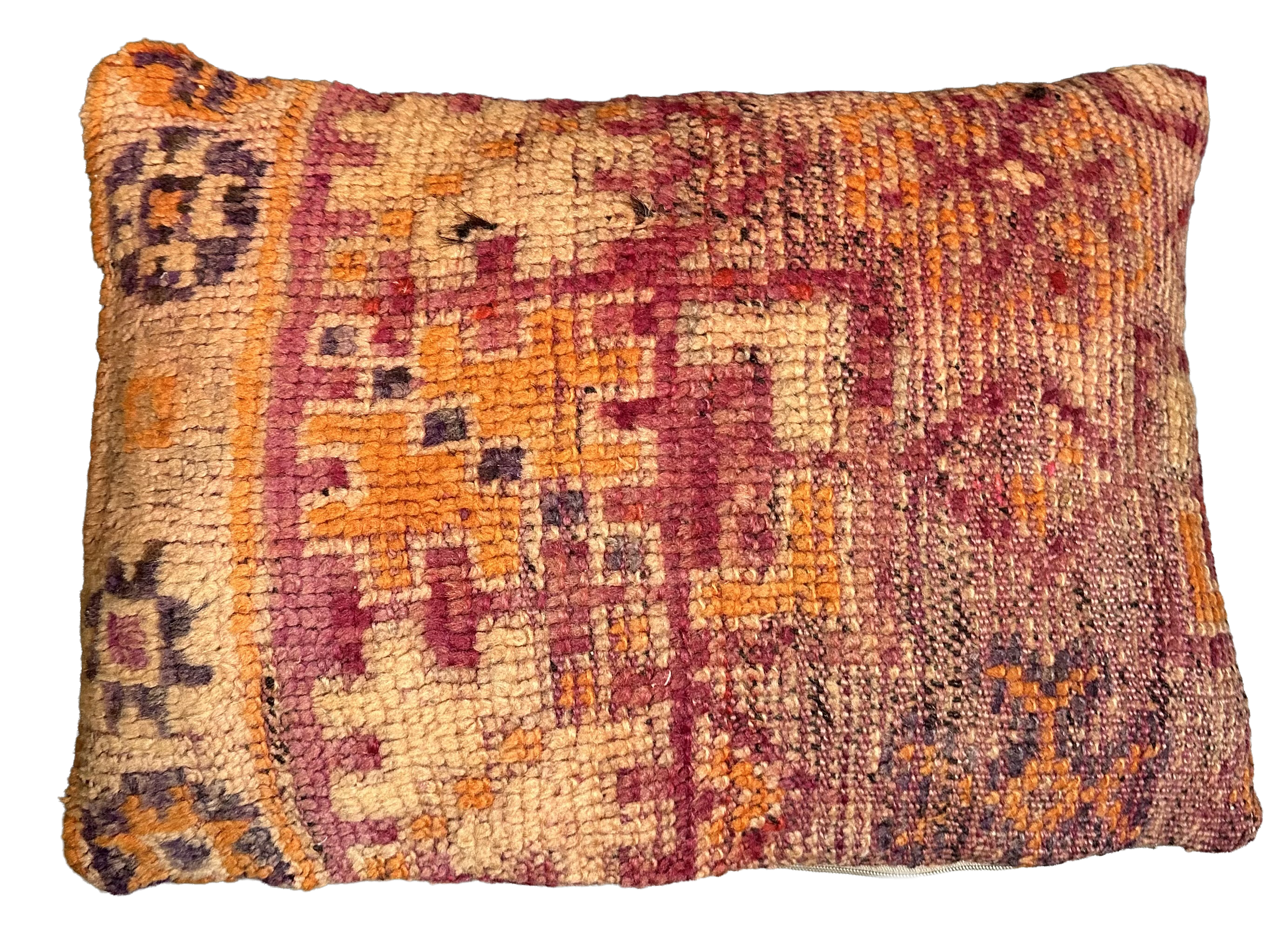 Marokkaans kussen - oranje mix - 55 x 40 cm