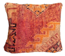 Marokkaans kussen - oranje mix - 45 x 40 cm
