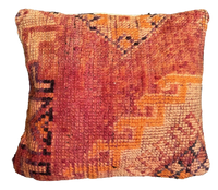 Marokkaans kussen - oranje mix - 45 x 40 cm