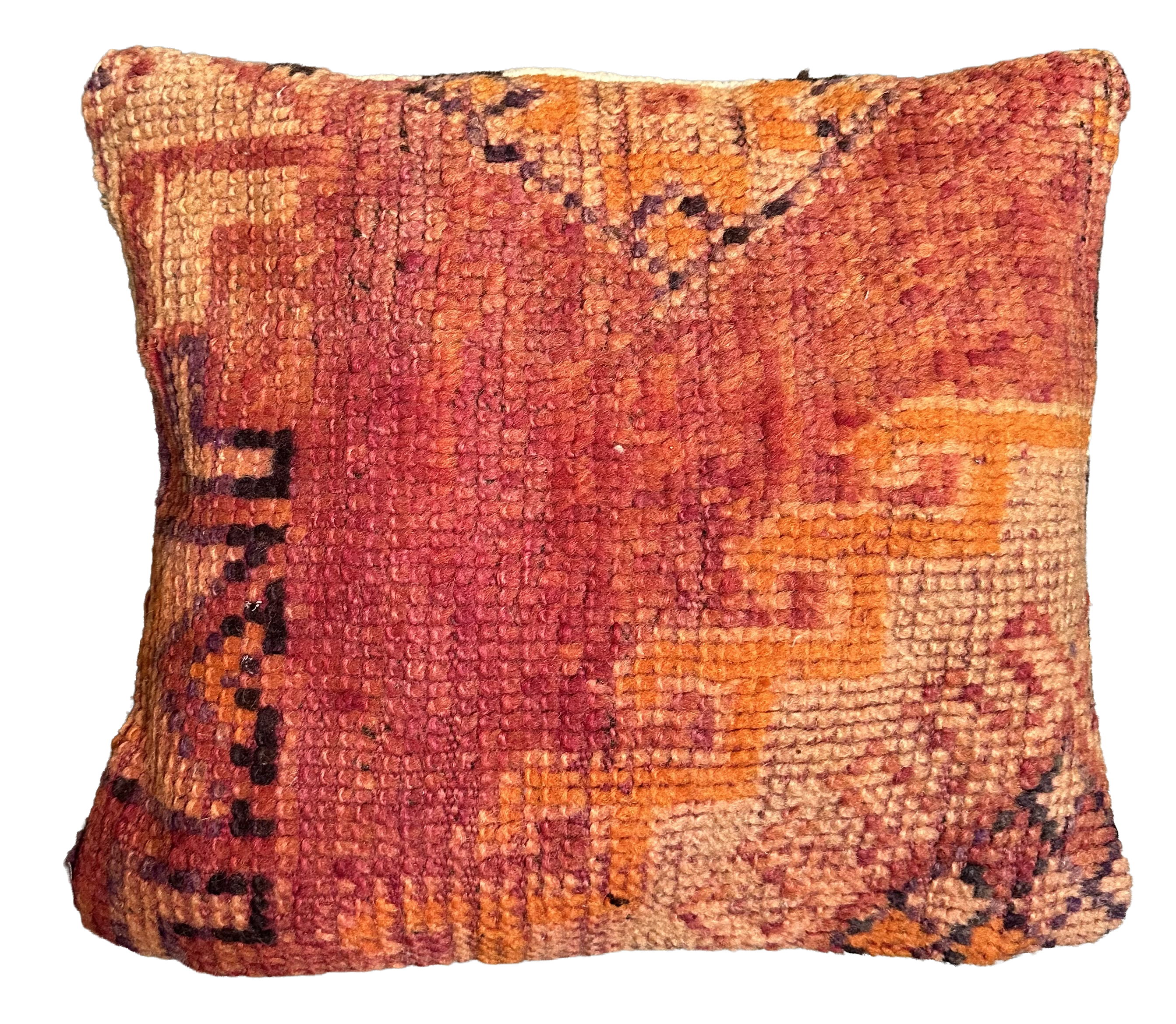 Marokkaans kussen - oranje mix - 45 x 40 cm