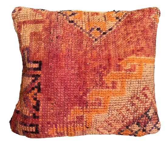 Marokkaans kussen - oranje mix - 45 x 40 cm