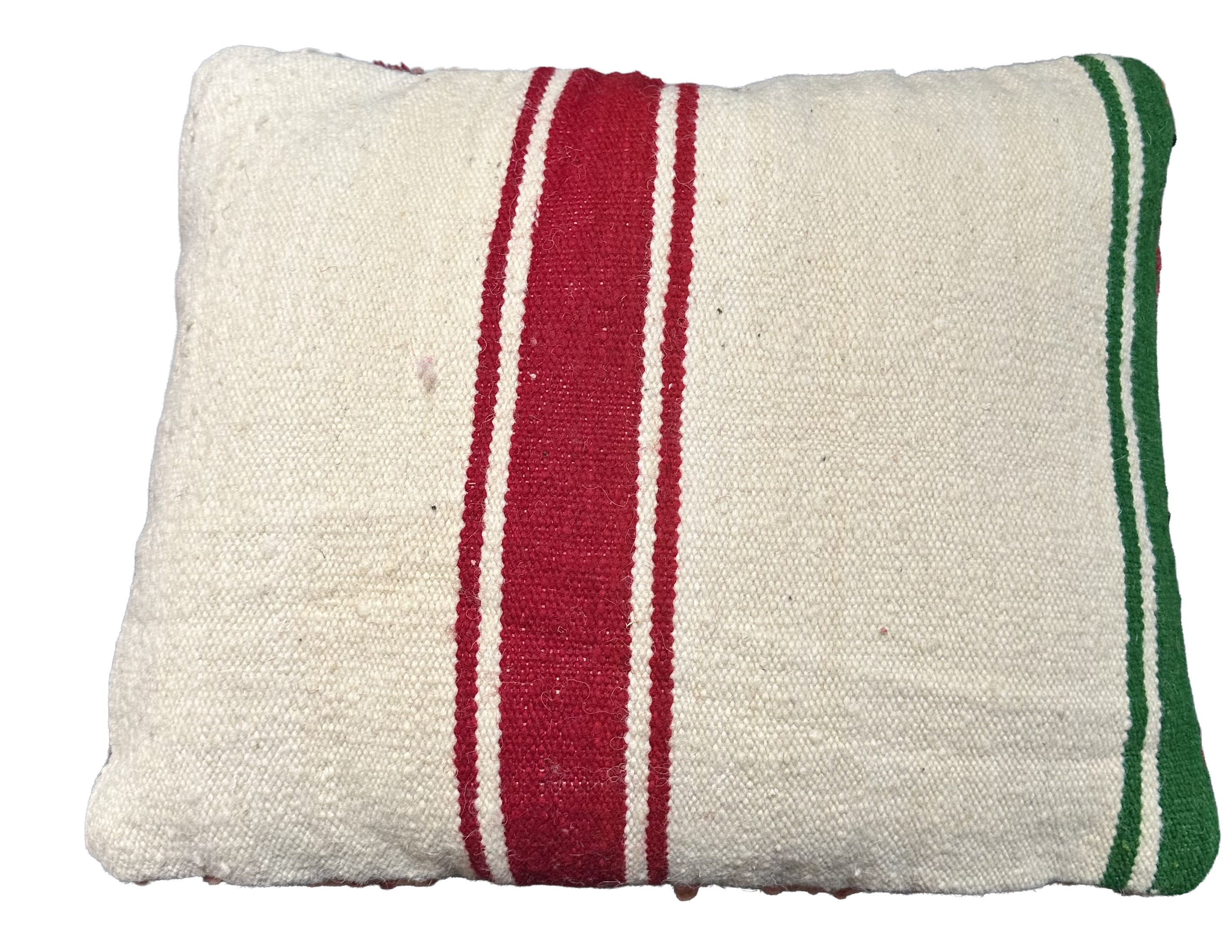 Marokkaans kussen - oranje + rood mix - 45 x 40 cm