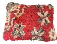 Marokkaans kussen - rood mix - 45 x 35 cm