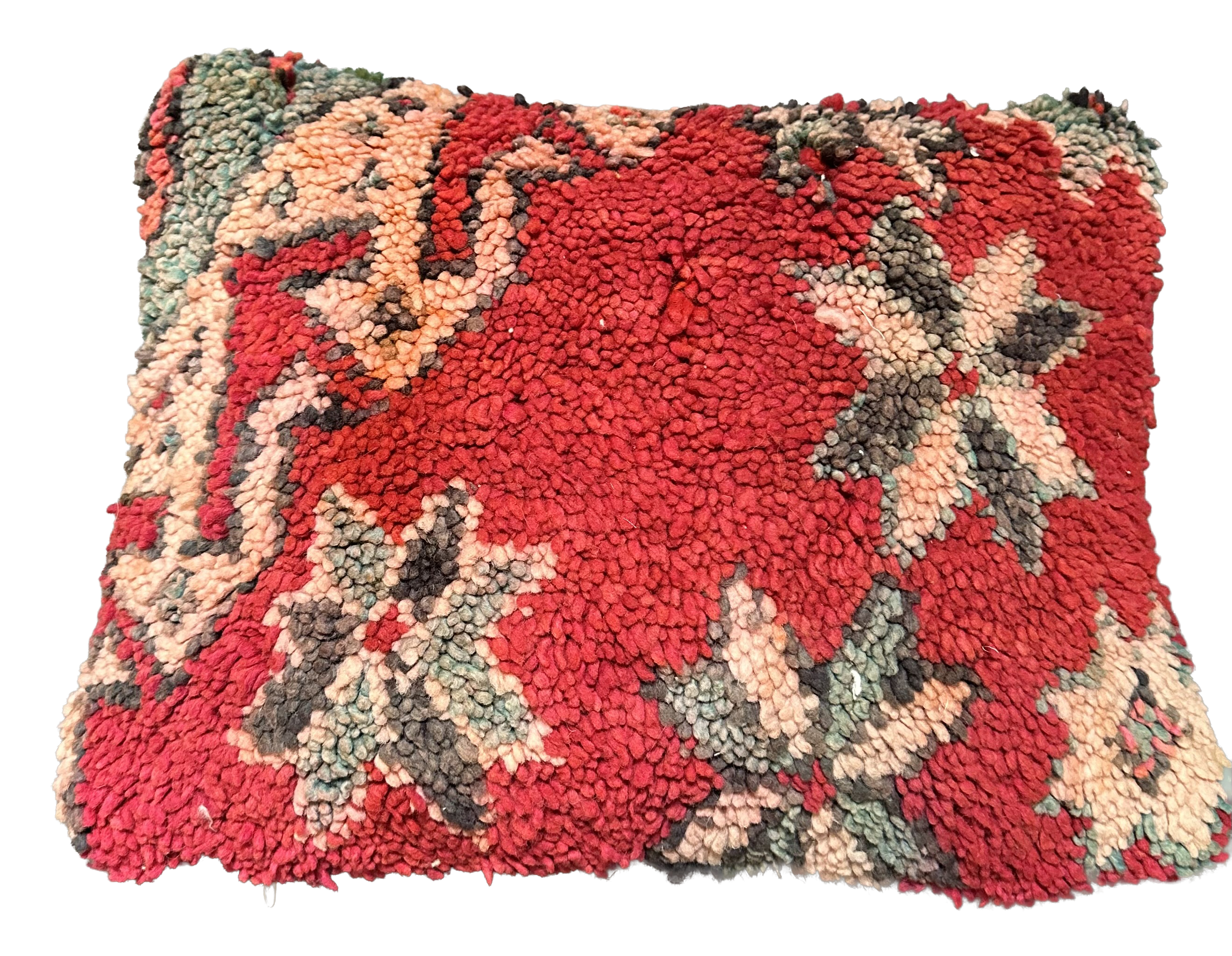 Marokkaans kussen - rood mix - 45 x 35 cm