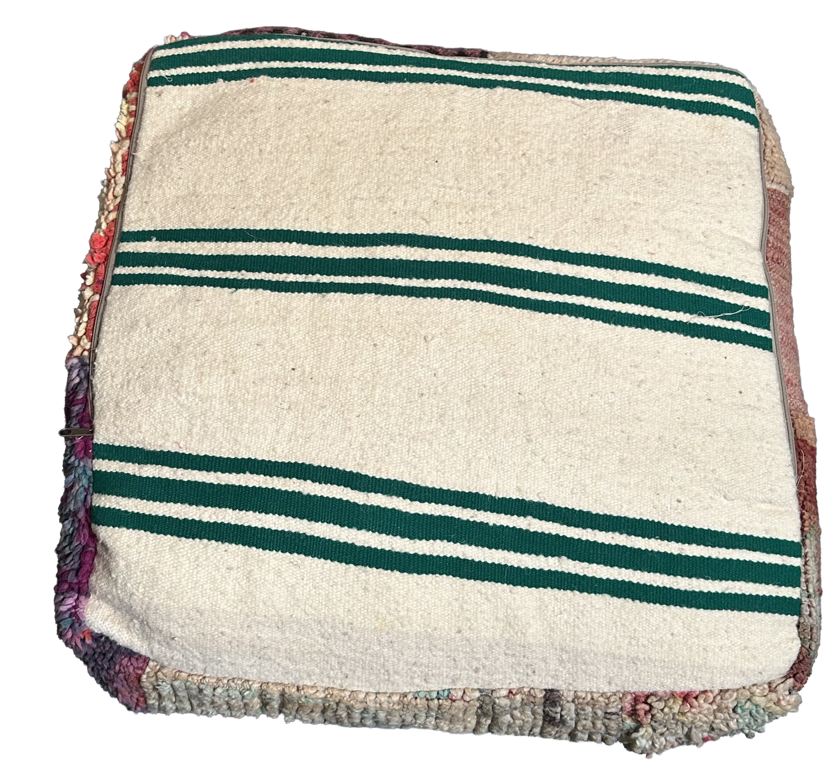 Marokkaanse Boujaad / kelim poef - multicolor