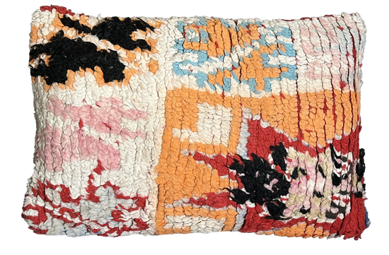 Marokkaans kussen - multicolor - 60 x 40 cm