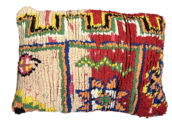 Marokkaans kussen - multicolor - 60 x 40 cm
