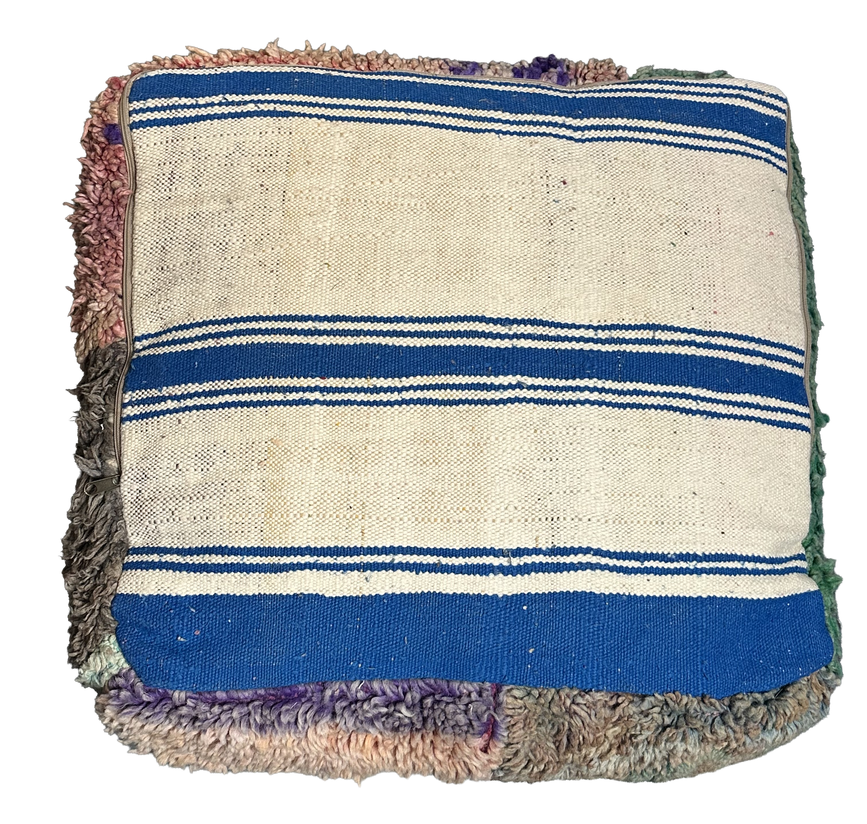 Marokkaanse Boujaad / kelim poef - multicolor