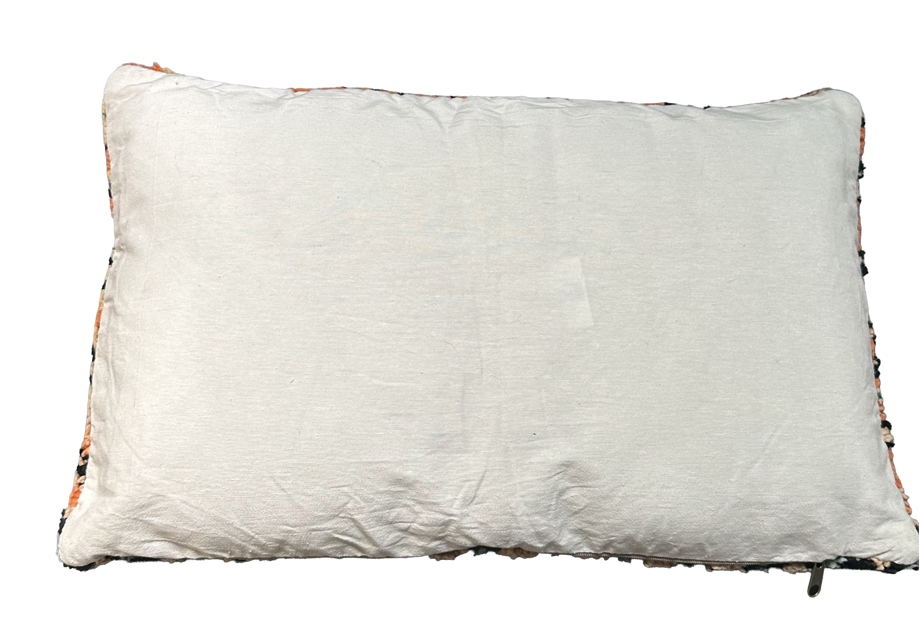 Marokkaans kussen - oranje mix + ster - 60 x 35 cm