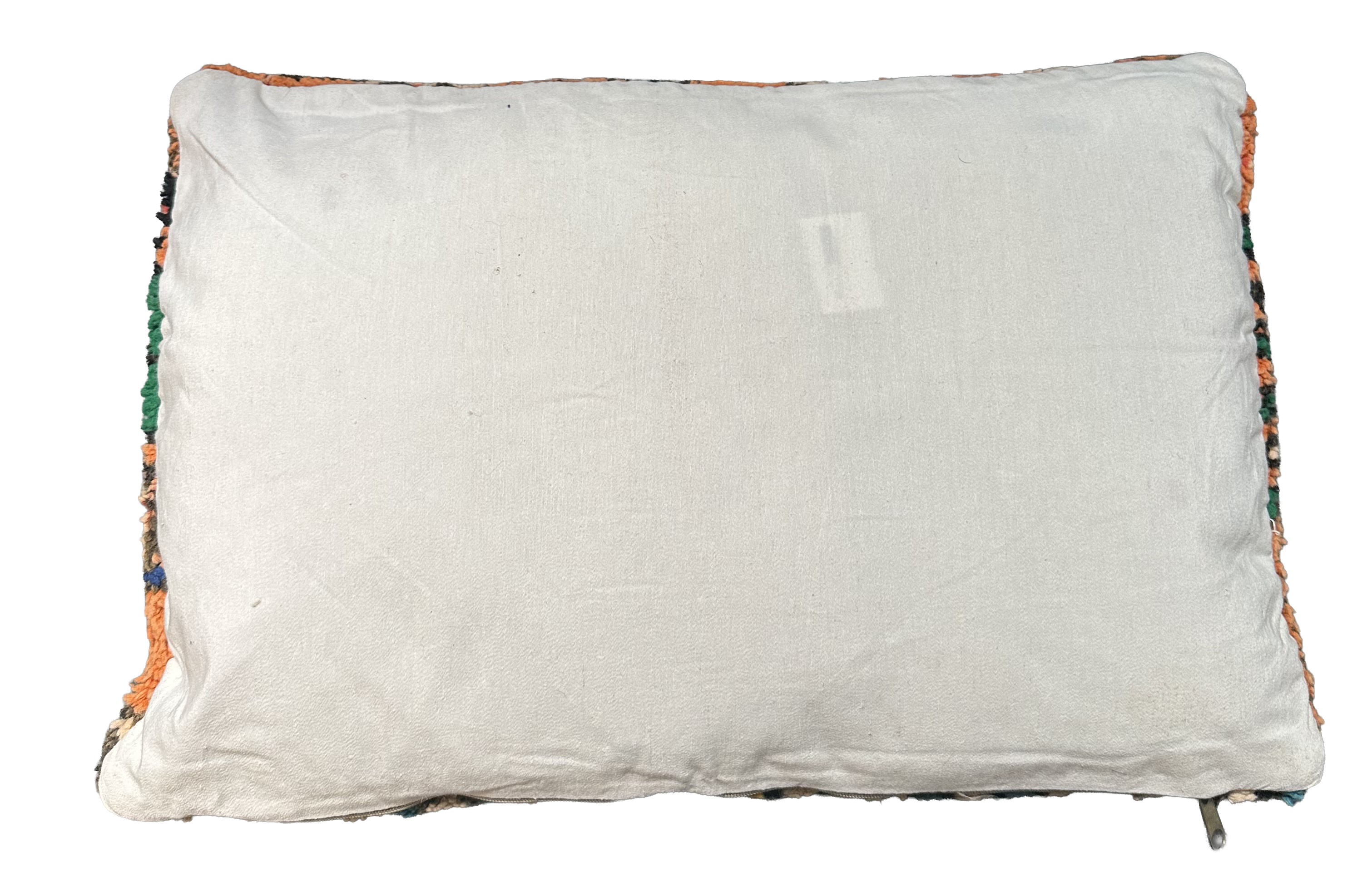 Marokkaans kussen - oranje mix + ster - 60 x 40 cm