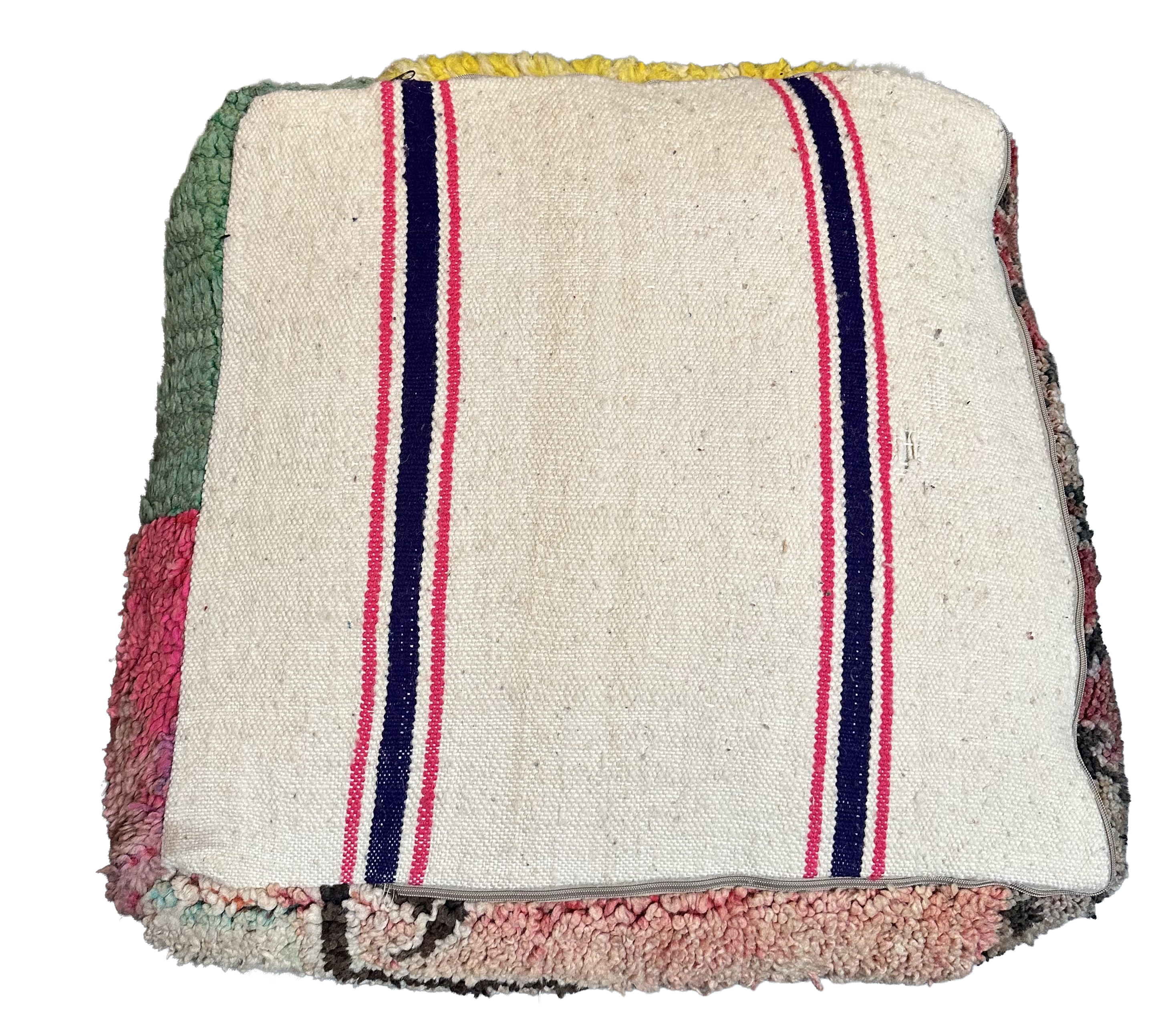 Marokkaanse Boujaad / kelim poef - multicolor