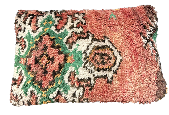 Marokkaans kussen - rood mix - 60 x 40 cm
