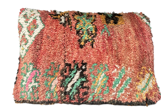 Marokkaans kussen - rood mix - 60 x 40 cm